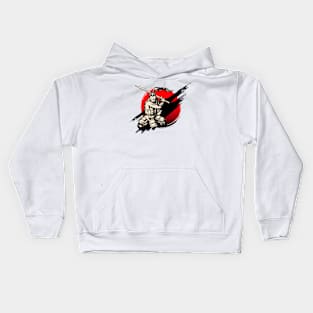 Samurai Warrior With Sword Kids Hoodie